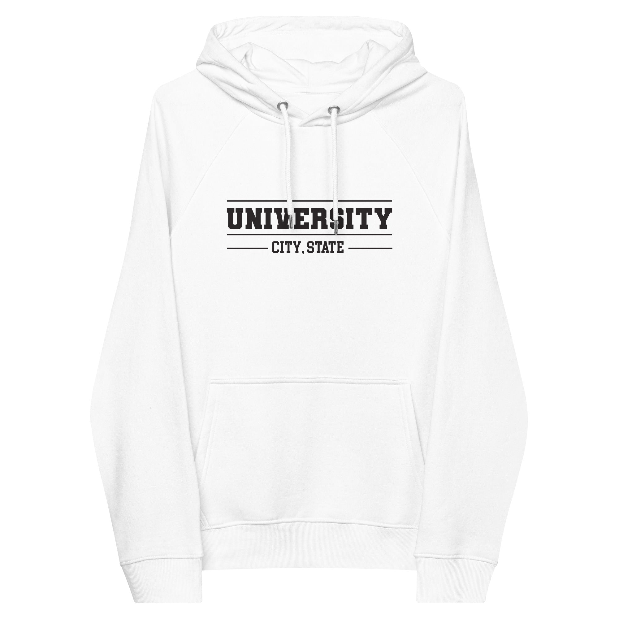 Unisex eco raglan hoodie